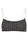 Ivorie Studio Bikini Barcelona Bikini Top - Black & Logo Print