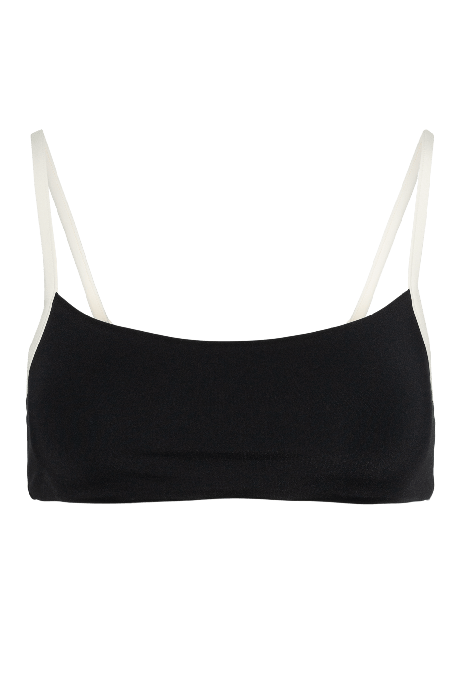 Ivorie Studio Bikini Barcelona Bikini Top - Black & Logo Print