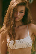 Ivorie Studio Bikini Barcelona Studs Bikini Top - Cream