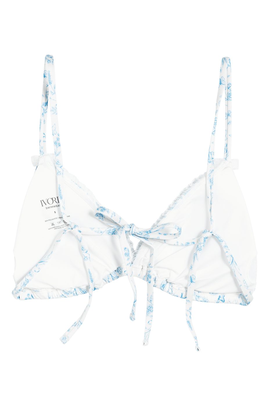 Ivorie Studio Bikini Dubai Bikini Top - Porcelain Print