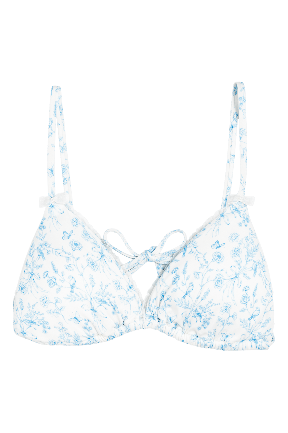 Dubai Bikini Top - Porcelain Print