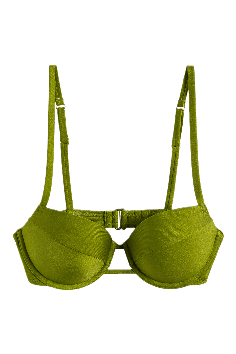 Resort Push-Up Bikini Top - Palmtree Green