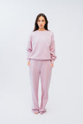 Ivorie Studio Bukse Studio Essential Wide Leg Sweatpant - Baby pink