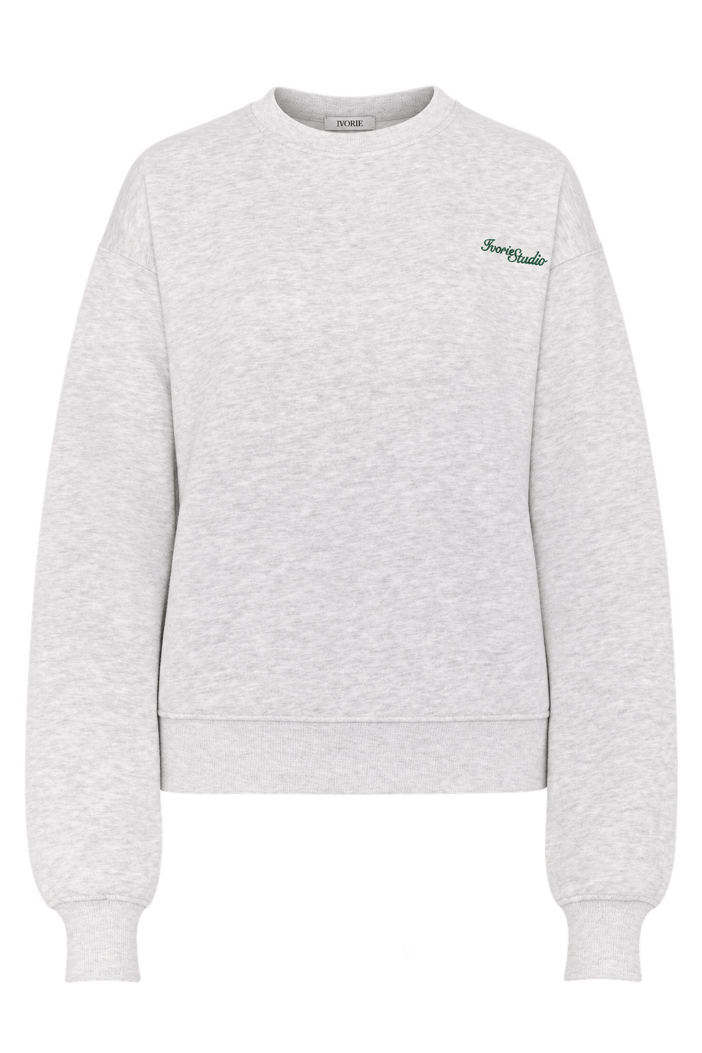 Ivorie Studio College and Sweats Studio Essential Crewneck - Grey Melange