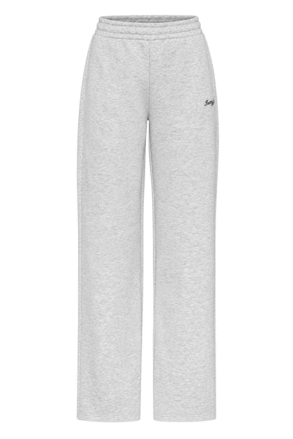 Ivorie Studio College and Sweats Studio Essential Wide Leg Sweatpant - Grey Melange