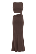Ivorie Studio Dresses and Skirts Goddess Dress - Espresso Brown