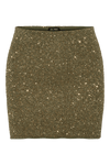 Miami Midnight Mini Skirt - Leafy Green