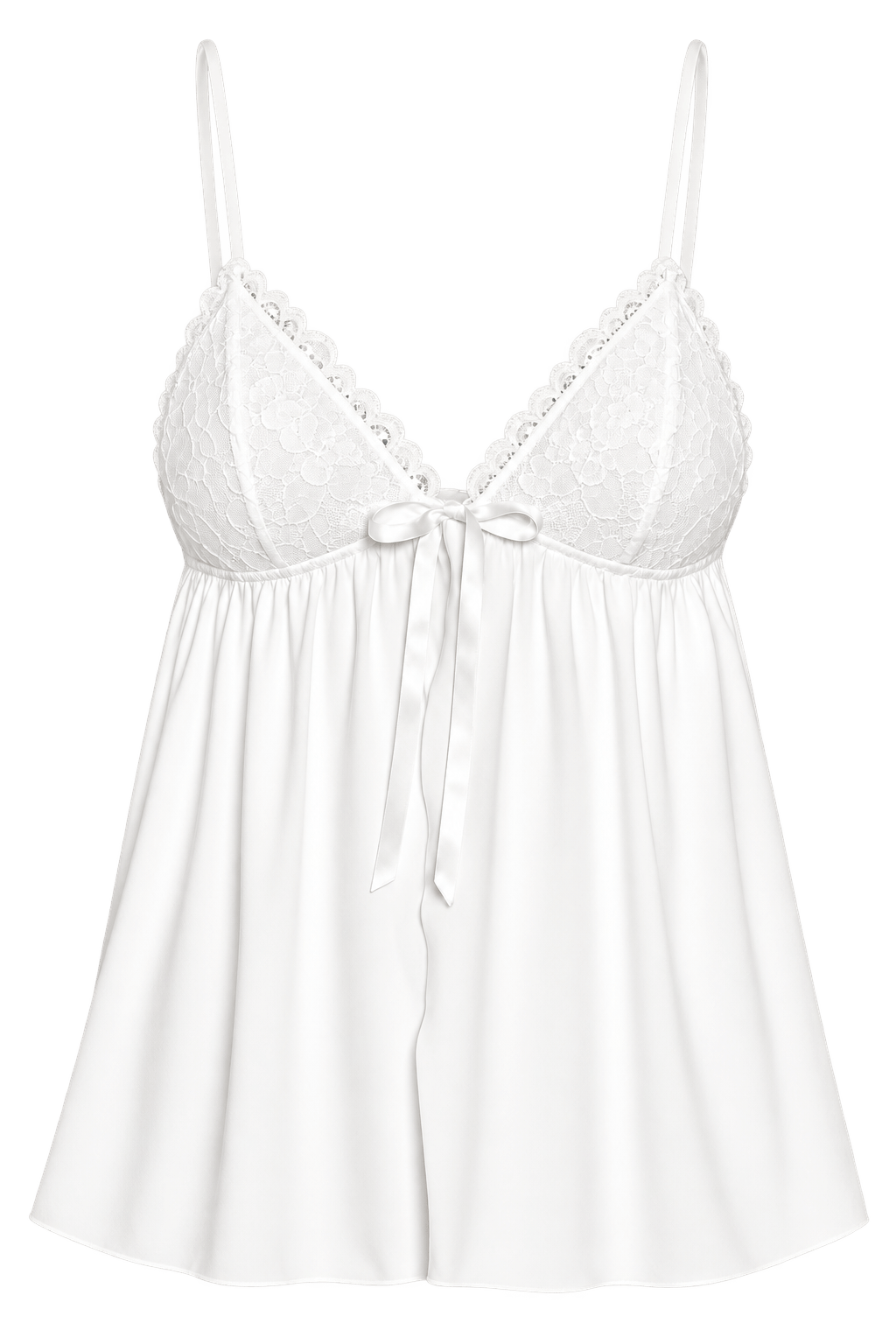 Ivorie Studio Night and Loungewear Cloud Lounge Babydoll top - Offwhite