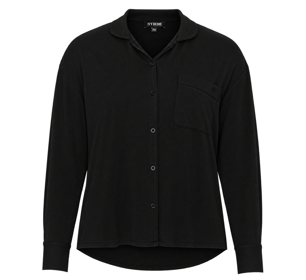 Ivorie Studio Night and Loungewear Cloud Lounge PJ Shirt - Black