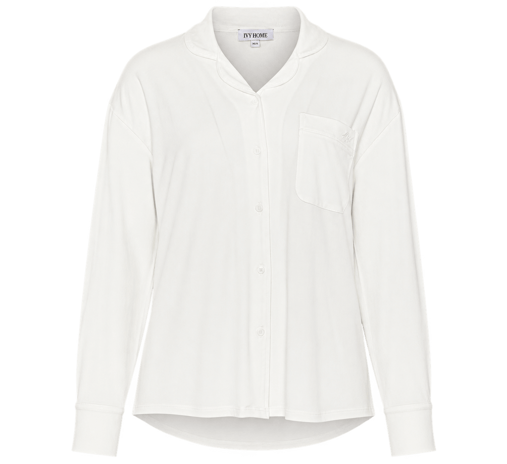Ivorie Studio Night and Loungewear Cloud Lounge PJ Shirt - Off-white