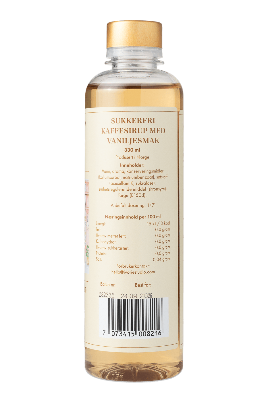 Ivorie Studio Sweet Obsession Vanilla Coffe Syrup - Sugar Free