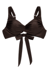 Beach Club Bikini Top - Espresso Brown