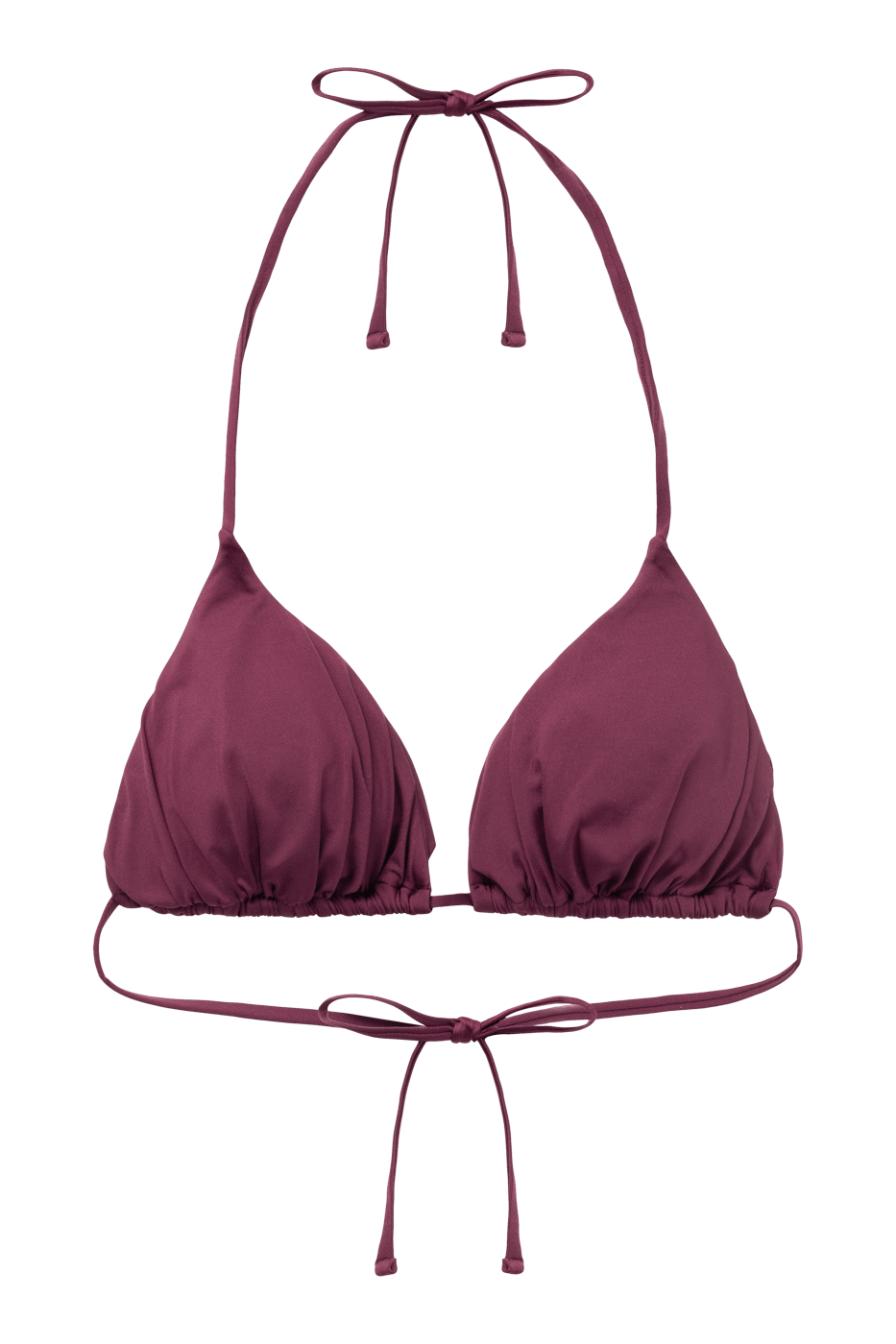 Ivorie Studio Swimwear and Beach Coverups Dubai Ruched Bikini Top - Windsor Wine