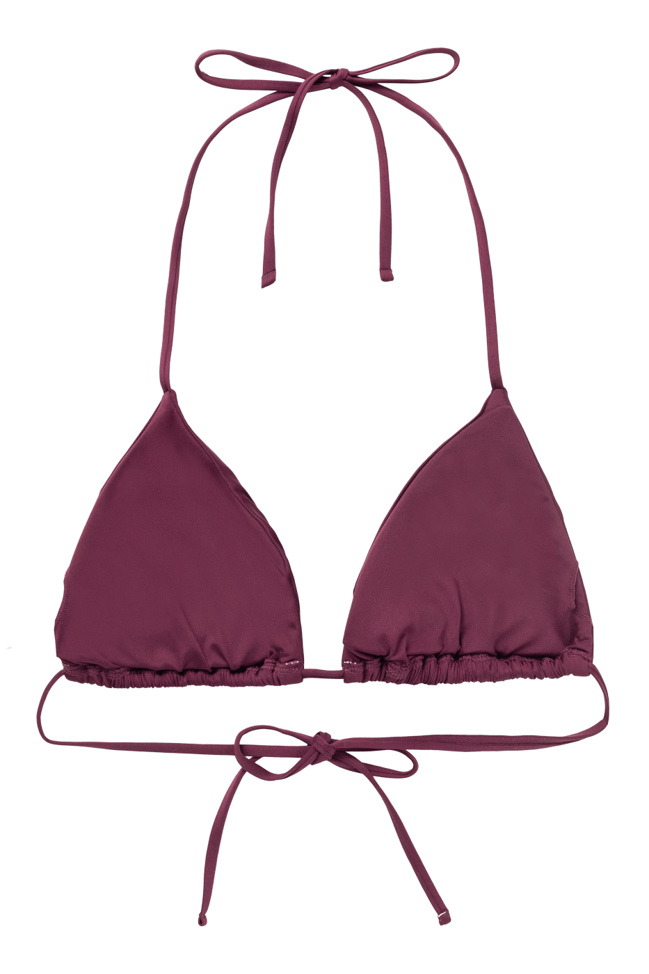 Ivorie Studio Swimwear and Beach Coverups Dubai Ruched Bikini Top - Windsor Wine